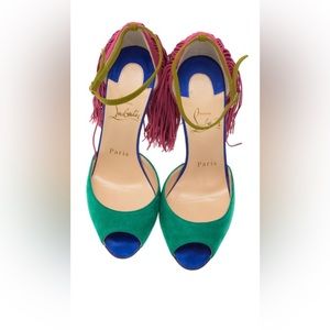 Christian Louboutin fringe heel